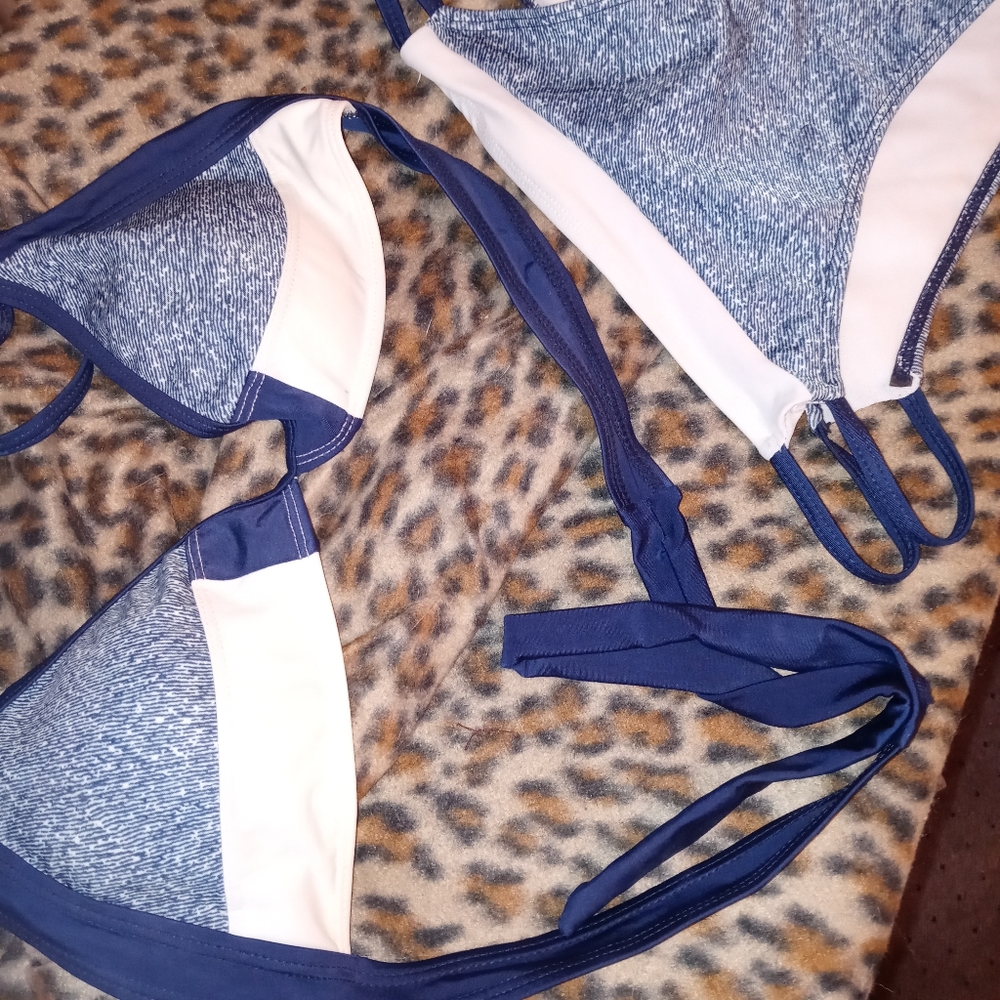 Bikini Blue and White